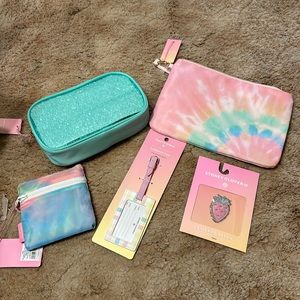 Lot of Stoney Clover Lane Bags, luggage tag, patch & reuseable bag. NWT